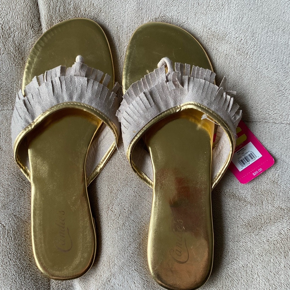 Candies, flat sandals, size 9-10